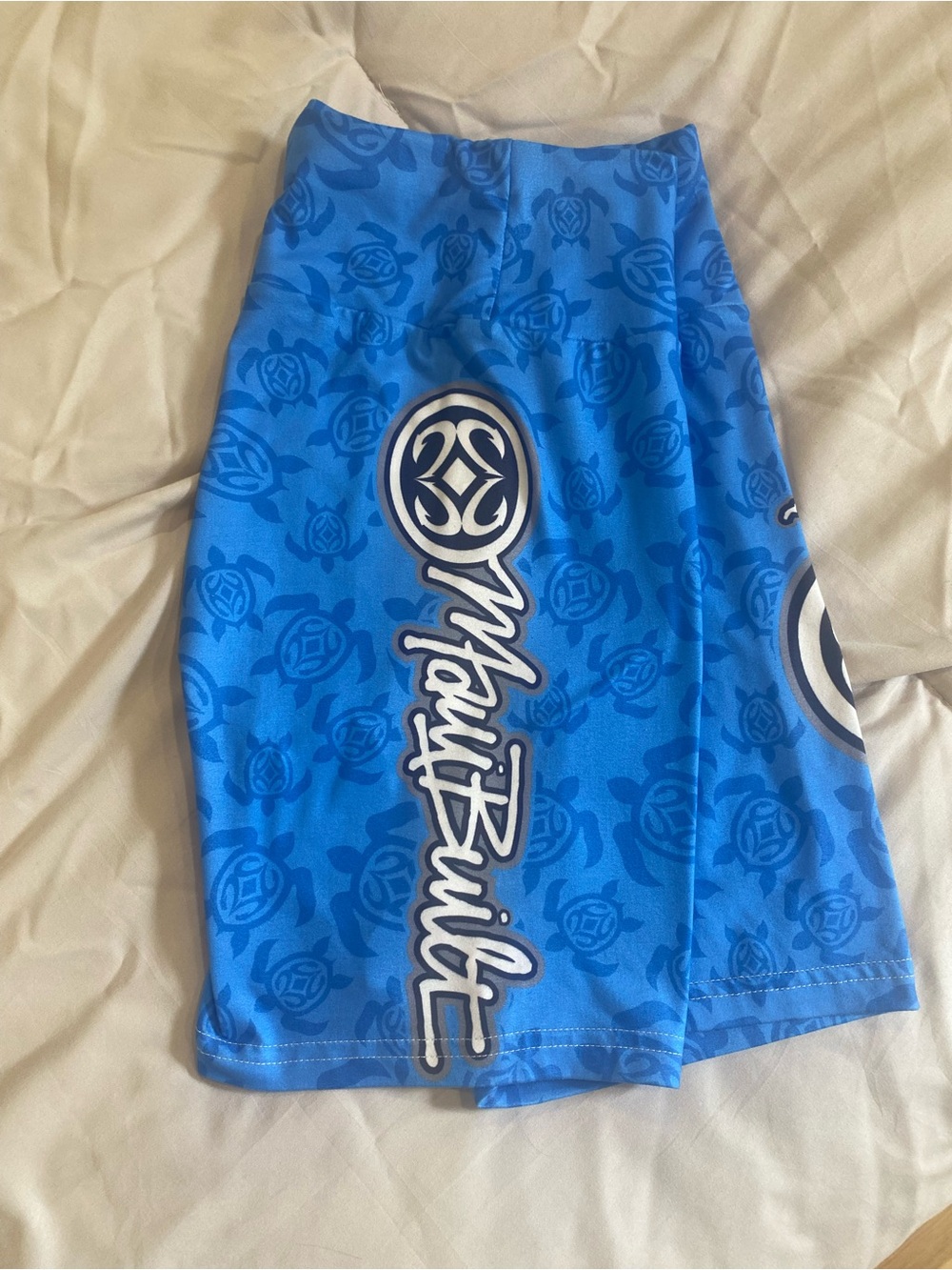 Maui Built Biker shorts, gym workout with Honu print size Small GUC